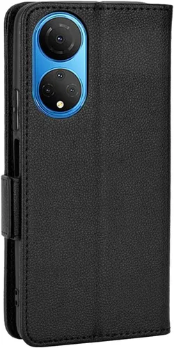 Miniatura 6 de Funda de cuero para Honor X7, funda de cuero con 3 ranuras para tarjeteros de crédito, función atril, funda magnética de piel sintética para Honor X7