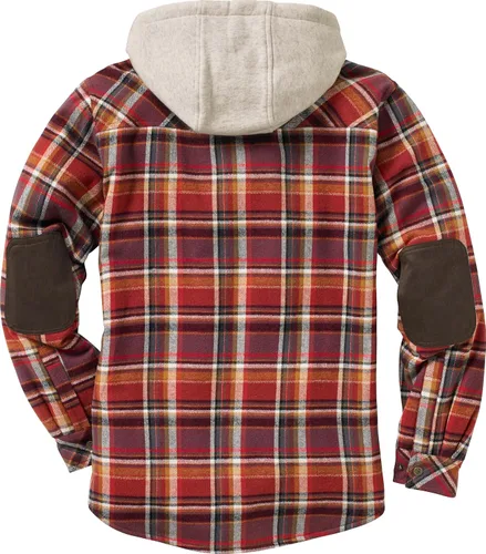 Miniatura 2 de Legendary Whitetails Men's Camp Night Berber Lined Hooded Flannel Shirt Jacket