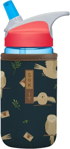 Miniatura 259 de Sok It BotlSok Funda para botella de agua con cubierta de neopreno aislante (Floral abstracto, se ajusta a CamelBak o Nalgene de 12 onzas)