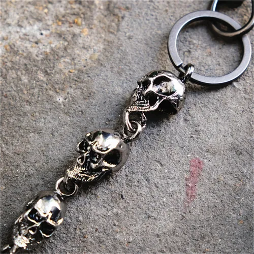 Miniatura 4 de PINKPIN Skull Wallet Chains for Men Pants Chain Jean Chains Belt Chain Biker Chain Skull Chains Halloween Costumes Decor Pocket Chains Punk Heavy