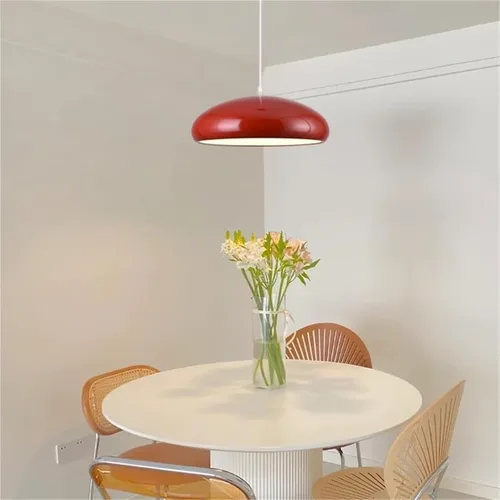 Miniatura 4 de ELEFOCUS Aluminum Pendant Light Fixtures, Acrylic Hanging Pendant Lamp, 59.1IN Height Adjustable and Dimmable LED Chandelier(Color:Arancione)