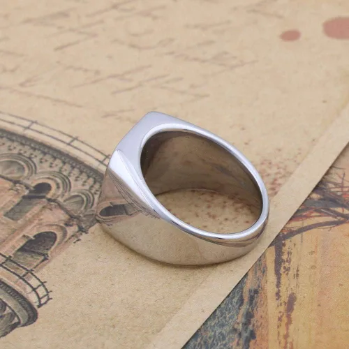 Miniatura 6 de Dacai The Seals of the Seven Arcángeles Protección Amuleto Seal Salomon Kabbalah Mens Womens Stainless Steel Polished Ring, Metal