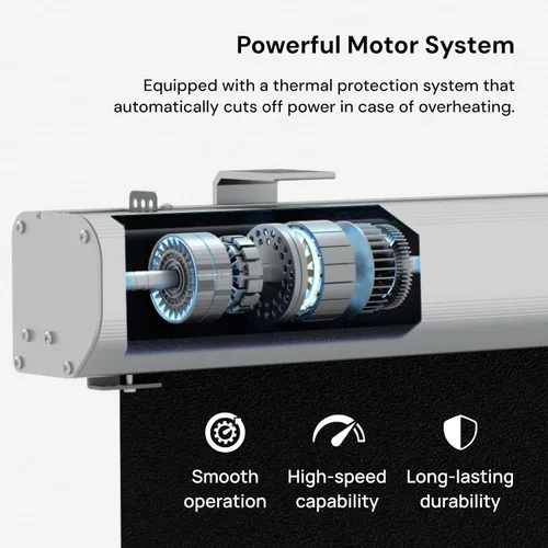 Miniatura 3 de Valerion Pantalla de proyector motorizada de 120 pulgadas, pantalla desplegable impermeable para exteriores, 2 recargas anuales, 4K/8K Ultra HD, sin