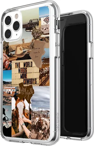 Miniatura 8 de Funda compatible con iPhone 7/8/SE del oeste, funda de collage estético retro vaquera country chic collage para hombres y mujeres, regalo a prueba