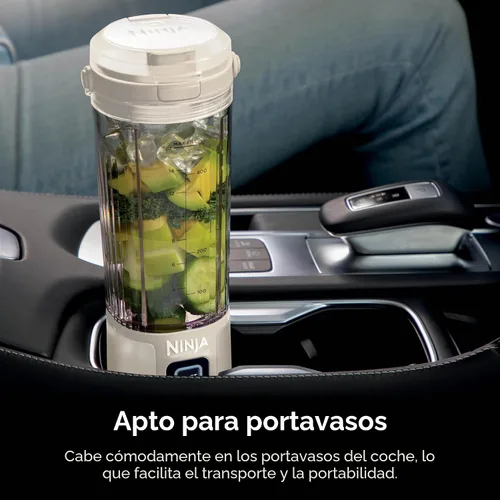 Miniatura 2 de Ninja Blast Licuadora portátil, sin cable, recipiente de 18oz, licuadora personal para batidos y licuados, sin BPA, tapa a prueba de fugas y pico