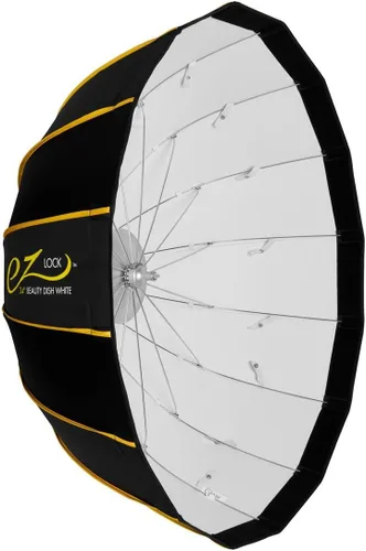 Miniatura 10 de Glow EZ Lock - Caja de luz para platos de belleza de 25 pulgadas para luces de montaje Bowens, interior plateado, marco de liberación rápida EZ
