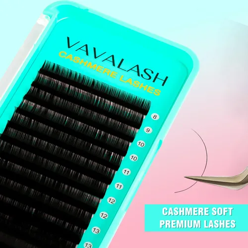 Miniatura 2 de Extensiones de pestañas VAVALASH 0.03/0.05/0.07, pestañas premium de seda en volumen, extensiones de pestañas individuales de 8-20 mm, pestañas