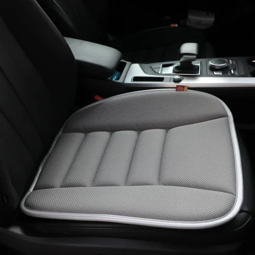 Cojín de Asiento de Automóvil de Espuma Viscoelástica Cojín de Asiento Delgado para Asiento de Automóvil Camión Conductor, 20x18.5x1.2 Pulgadas, Gris