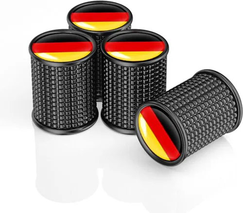 Miniatura 8 de 4 piezas tapas metálicas para vástago de válvula de neumático de automóvil, tapas de vástago de válvula automática, tapas de vástago de válvula