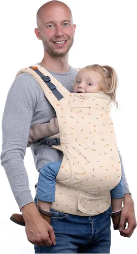 Miniatura 11 de Beco Portabebés para niños pequeños con malla 3D transpirable y asiento extra ancho, estilo mochila y transporte frontal - Mochila ligera para niños