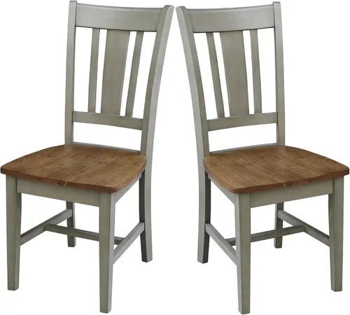 Miniatura 17 de International Concepts - Juego de dos sillas de comedor San Remo Splatback, color blanco