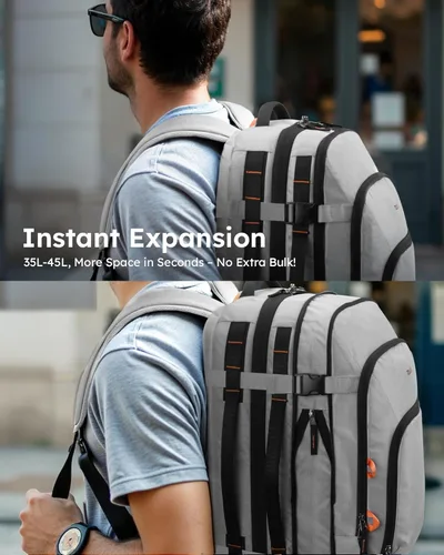 Miniatura 2 de Tolaccea - Mochila de viaje, aprobada para vuelos TSA, equipaje de mano para negocios, mochila resistente para computadora de gran tamaño, duradera