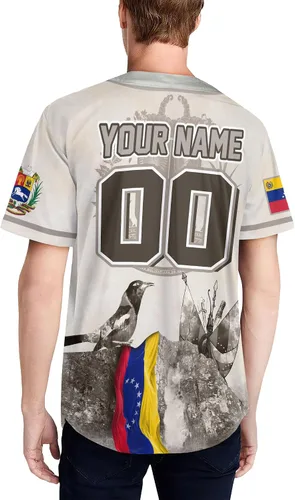 Miniatura 6 de CHIARA CONTI11 Camiseta de béisbol personalizada de Venezuela, camisetas de Venezuela para hombres, camiseta de Venezuela, camisa de Venezuela
