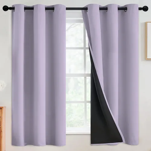 Miniatura 164 de SimpleHome - Cortinas opacas 100% para recámara, cortinas de ventana con ojales beige, con aislamiento térmico, cortinas de oscurecimiento