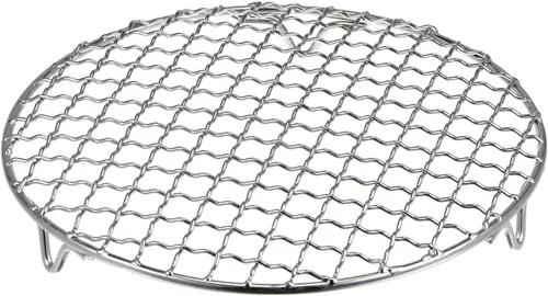 Miniatura 13 de HARFINGTON Rejilla Redonda de Cocina de 6.5 Pulgadas de Acero Inoxidable 201 con Alambre Cruzado para Barbacoa, Parrilla, Cocina, Horneado, Ahumado