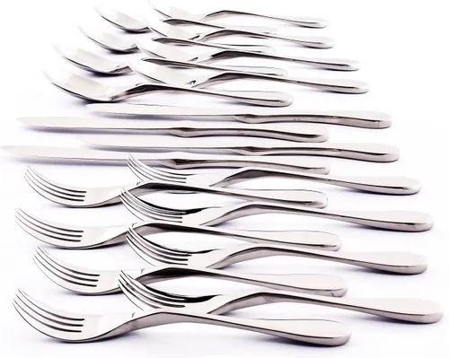 Miniatura 10 de Juego de cubiertos originales de cubertería de KnorK, 20 piezas (servicio para 4), plata duo Servicio para 4