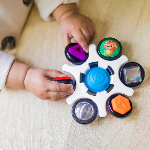 Miniatura 9 de Baby Einstein Curiosity - Juguete sensorial para ansiedad y sonajero Pop It, sin BPA, para bebés de 3 meses en adelante, multicolor Embrague