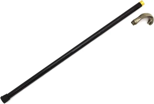 Miniatura 3 de Snake Eye Tactical Mango de peltre para bastón de caminar de 34.5 pulgadas con pequeño almacenamiento sin hoja