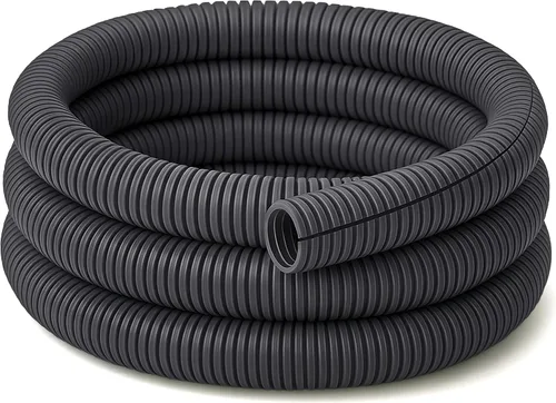 Miniatura 9 de Electriduct Tubo de telar de alambre dividido conducto flexible corrugado de polietileno – 1/4 pulgadas tamaño nominal – 10 pies – negro