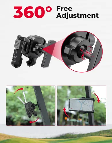 Miniatura 3 de KEMIMOTO Soporte magnético para teléfono para carrito de golf, soporte de teléfono para tractor compatible con tractor Kubota, EZGO, Club Car