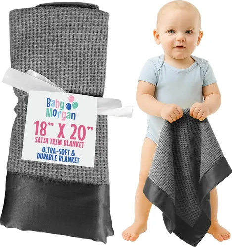 Miniatura 14 de Manta térmica de punto gofre, mini manta suave y transpirable para recién nacidos y bebés, para niños pequeños para cochecitos, viajes, siestas
