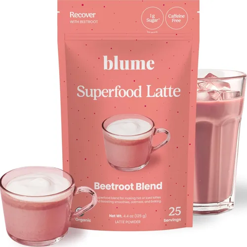 Blume Superfoods Latte - Polvo de remolacha, potenciador de energía, remolacha orgánica en polvo, clavo, canela, jengibre, vegano, apto para dieta