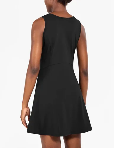 Miniatura 2 de BALEAF Vestido de golf para mujer, sin mangas, con pantalones cortos interiores, 4 bolsillos para ejercicio