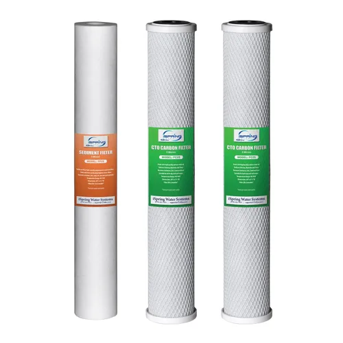 iSpring F3WCB32 Filtros de agua para toda la casa de 20 x 2.5 pulgadas para sistemas de filtro de agua de la serie WCB32, paquete de 3