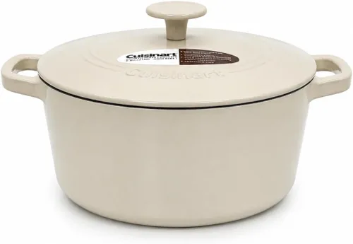Miniatura 6 de Cuisinart Chef's Classic - Cacerola cubierta de hierro fundido esmaltado, redonda (Rojo Cardinal, 5 cuartos)