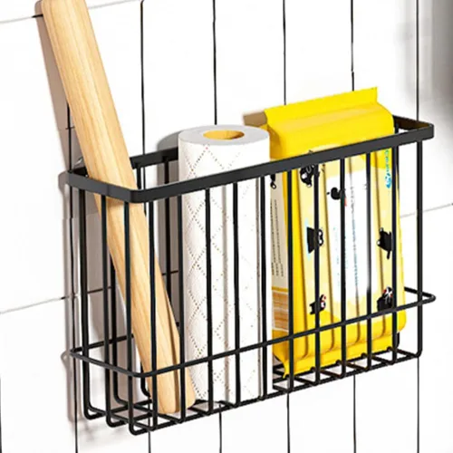 Miniatura 3 de Cabilock Cestas colgantes de alambre para almacenamiento de pared, cesta organizadora montada en la pared, cesta organizadora para baño, cocina