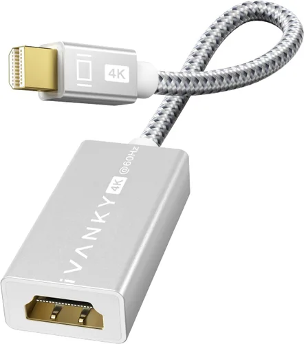 Miniatura 7 de IVANKY Adaptador Mini DisplayPort a HDMI 4K@30Hz Paquete de 2, Thunderbolt 1 y 2 a HDMI, Adaptador Mini DP a HDMI para MacBook Air/Pro, Surface
