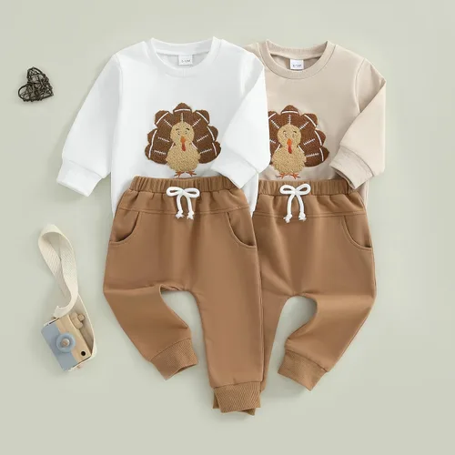 Miniatura 25 de Conjunto de camisa larga y divertida para bebé niño y niña, ropa de primera Navidad, 6, 12, 18, 24 meses, 2T