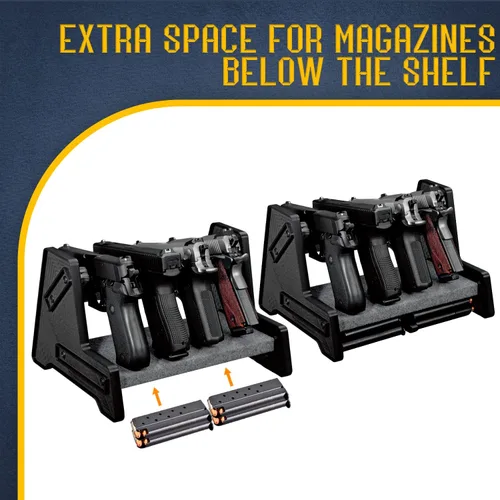 Miniatura 7 de Mind and Action - Soporte para pistola para caja fuerte, organizador de gabinete, accesorios para armas, regalos para hombres