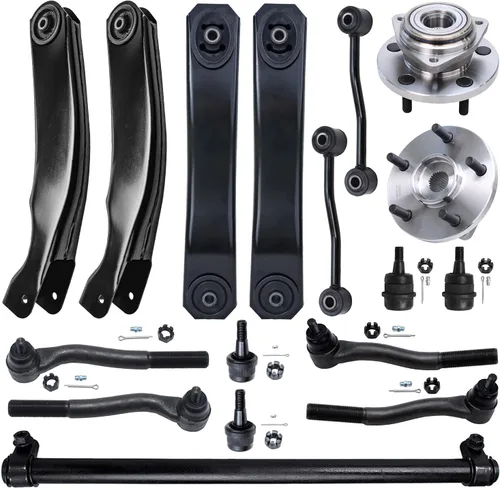 Miniatura 202 de Detroit Axle - Kit de nudillos de dirección delantera izquierda para Ford Edge Lincoln MKX 07-10, cojinete de rueda del lado del conductor, nudillo