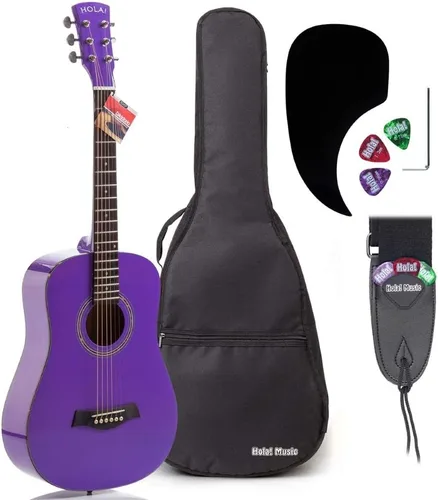 Miniatura 8 de ¡Hola! Guitarras acústicas dreadnought de lujo, Rosado