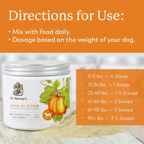 Miniatura 6 de Dr. Harvey's Runs Be Done Suplemento antidiarreico para el tracto digestivo para perros (7 onzas)