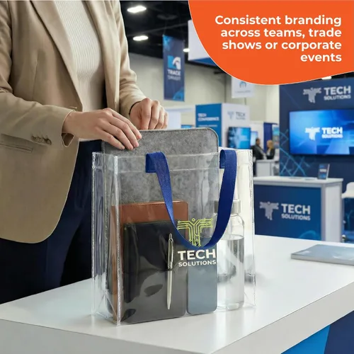 Miniatura 6 de Bolsas de mano personalizadas para estadios, transparentes personalizadas, diseño de TPU de 12.2 x 12.2 x 6.3 pulgadas con asas, ideal para eventos