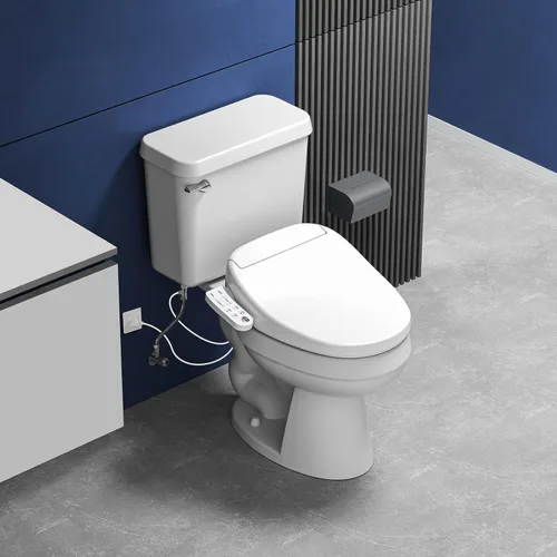 Miniatura 7 de ZMJH 236D - Asiento de inodoro con bidé alargado - Agua caliente sin fin, asiento calefactado y lavado por vórtice, limpieza doble