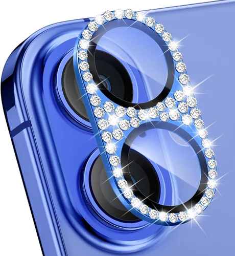 Miniatura 9 de Goton Compatible con iPhone 15 Plus – 15 protector de lente de cámara, cubierta de metal con purpurina brillante, accesorios protectores de pantalla