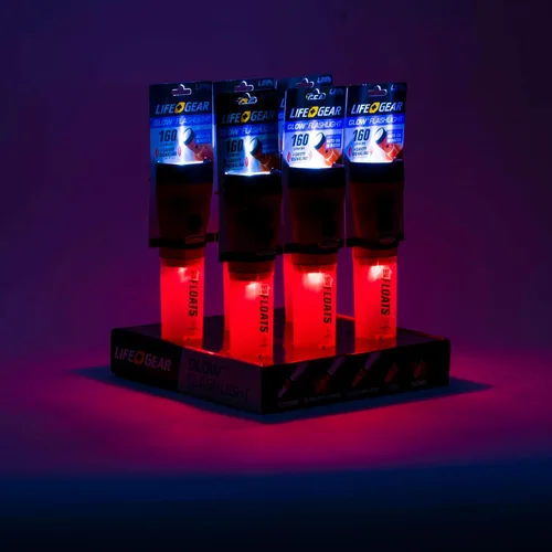 Miniatura 4 de Vida Gear linterna LED 4 en 1 multimodo 30 lúmenes, mango brillante y compartimento de almacenamiento, color azul.