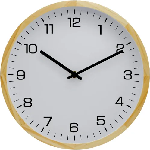 MEIRED Reloj de pared de madera de 12 pulgadas, silencioso, sin tictac, funciona con pilas, analógico, retro, redondo, decorativo, para cocina,