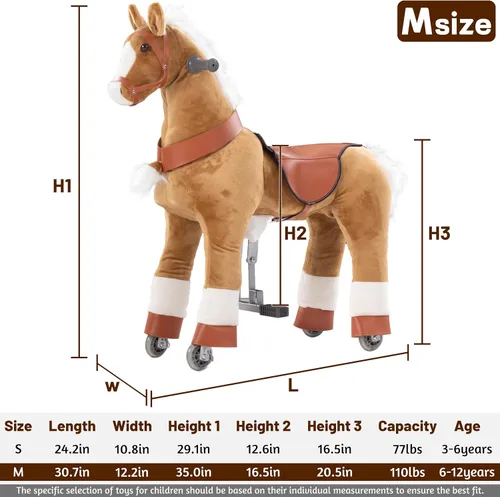 Miniatura 2 de Juguetes de Caballos para Montar, Juguetes de Caballos para Montar para Niños, Juguetes para Montar para Niños de 4-9 Años, Juguetes de Animales