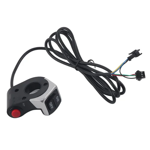 Interruptor de manillar, interruptor de bocina de faros delanteros 2 en 1 para scooter de montaña, interruptor de bocina de luz de monopatín,