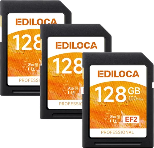 Miniatura 22 de Tarjeta SD UHS-I de 64 GB, paquete de 2 tarjetas de memoria UHS-I, almacenamiento rápido, velocidad de lectura/escritura 90/20 MB/s, C10, U1, V10