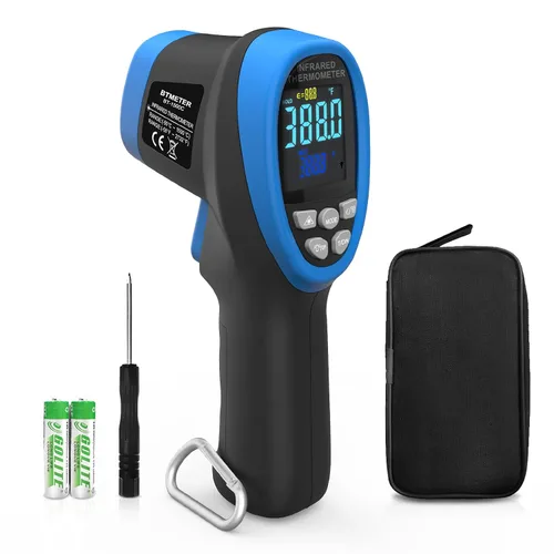Miniatura 11 de BTMETER BT-1500 - Pistola de pirómetro láser industrial sin contacto 30:1, termómetro láser de temperatura alta infrarroja, -58℉ a 2732℉