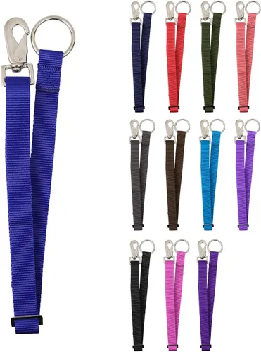 Derby - Correas ajustables resistentes para cubo de agua de caballo (azul rey)
