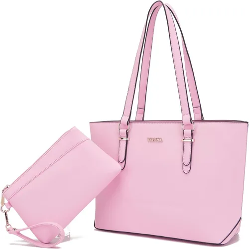 Miniatura 33 de YZAOLL Bolsos para mujer de cuero sintético, medianos y grandes, bolso de hombro, cartera, juego de bolso de mano y billetera