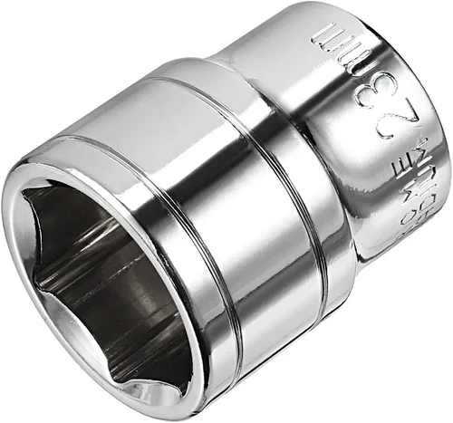 Miniatura 15 de uxcell 1/2-Inch Drive 0.433 in 6-Point Zócalo poco profundo, métrico, Cr-V