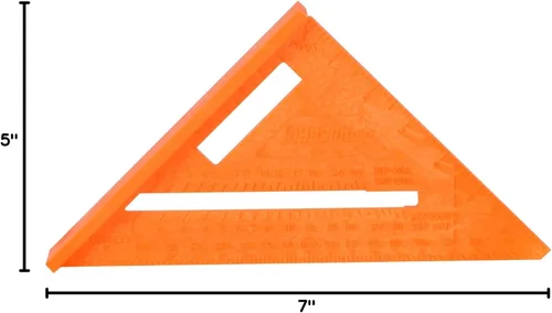 Miniatura 6 de Johnson Level & Tool RAS-70B-ORAN Escuadra de Viga Structo-Cast, 7", Naranja, 1 Escuadra
