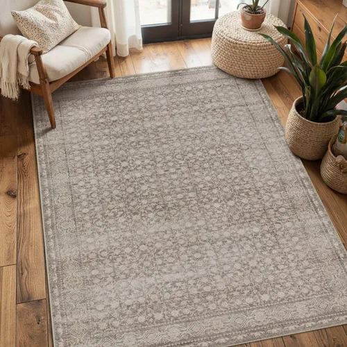 Rugxara Alfombra de entrada lavable de 3 x 5, alfombras de pasillo bohemias antideslizantes para pasillo, entrada, cocina, baño, cuarto de